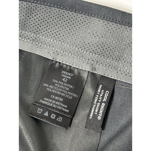 HAGGAR Men COOL RIGHT Utility Short - Size 42, Grey - Picture 8 of 8